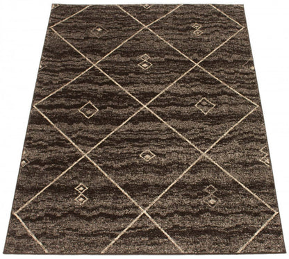 Tapis Grande Marron/Ivoire 7'10 X 10'2|Tapis Grande Marron / Ivoire 7pi 10 po X 10pi 2po| D26NEL4F|Carpette Grande ivoirebrune 7 pi 10 po x 10 pi 2 po|D26NEL4F