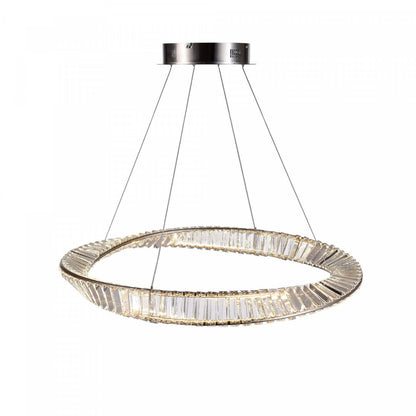 Stella 50 W LED Satin Nickel Pendant|Luminaire suspendu Stella nickel satiné à DEL de 50 W|D06HAD64