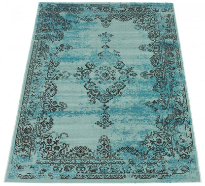 Tapis Libba vert 5'3 x 7'7|Tapis Libba vert 5 pi 3 po x 7 pi 7 po|D86F71N2