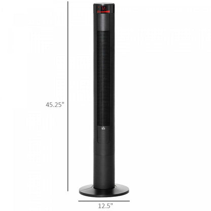 Homcom Ventilateur Tour De 46 Po Avec 4 Modes De Vent Et 3 Vitesses|Homcom 46 Tower Fan With 4 Wind Modes And 3 Speeds