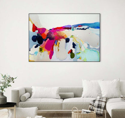 Reach In Out Canvas Framed Black 24x36 Wall Art|Œuvre d'art murale sur toile encadrée noire « Reach In Out » 24 x 36