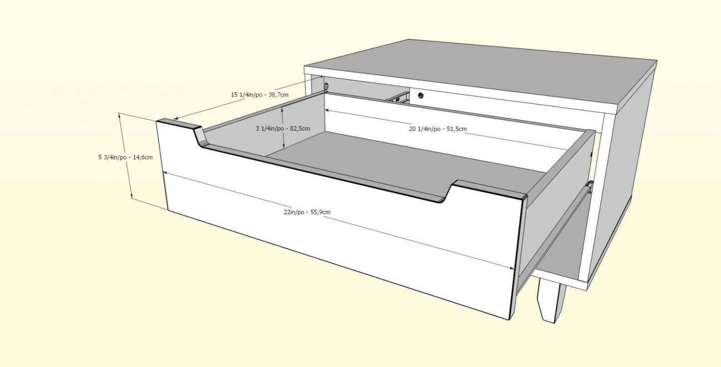 Table de nuit Nordika - Noyer | Table de nuit Nordika - noisette | D08HKX4L
