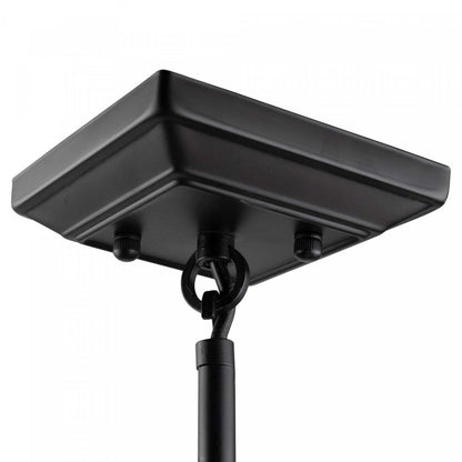 Lustre Sunburst noir mat et chromé à 8 ampoules | Lustre Sunburst à 8 ampoules, noir mat et chrome | D06HTY8G