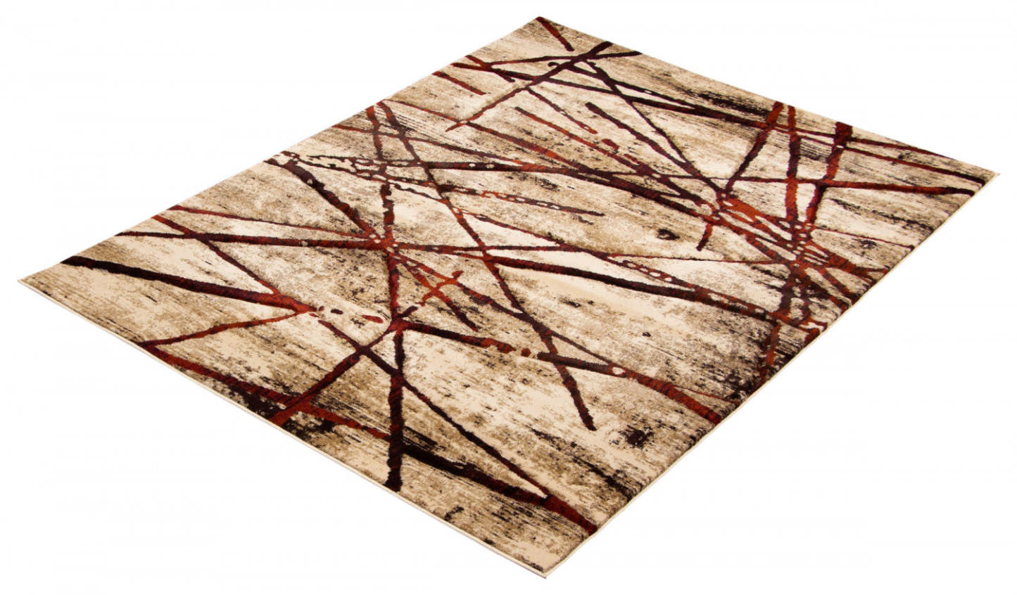 Carpette Cherokee dorée - 5 pi 3 po x 7 pi 3 po