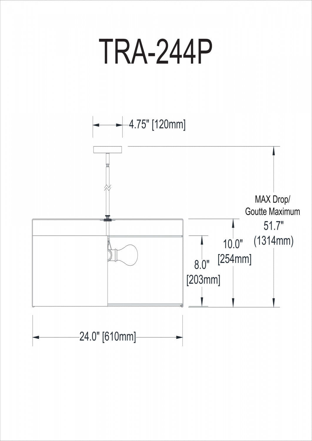 Dainolite Trapezoid 4 Light Pendant Drum Gold/Cream Shade White Fabric Diffuser Lamp|Luminaire suspendu Trapezoid de Dainolite avec abat-jour cylindrique doré et crème qui diffuse la lumière, tissu blanc et 4 ampoules
