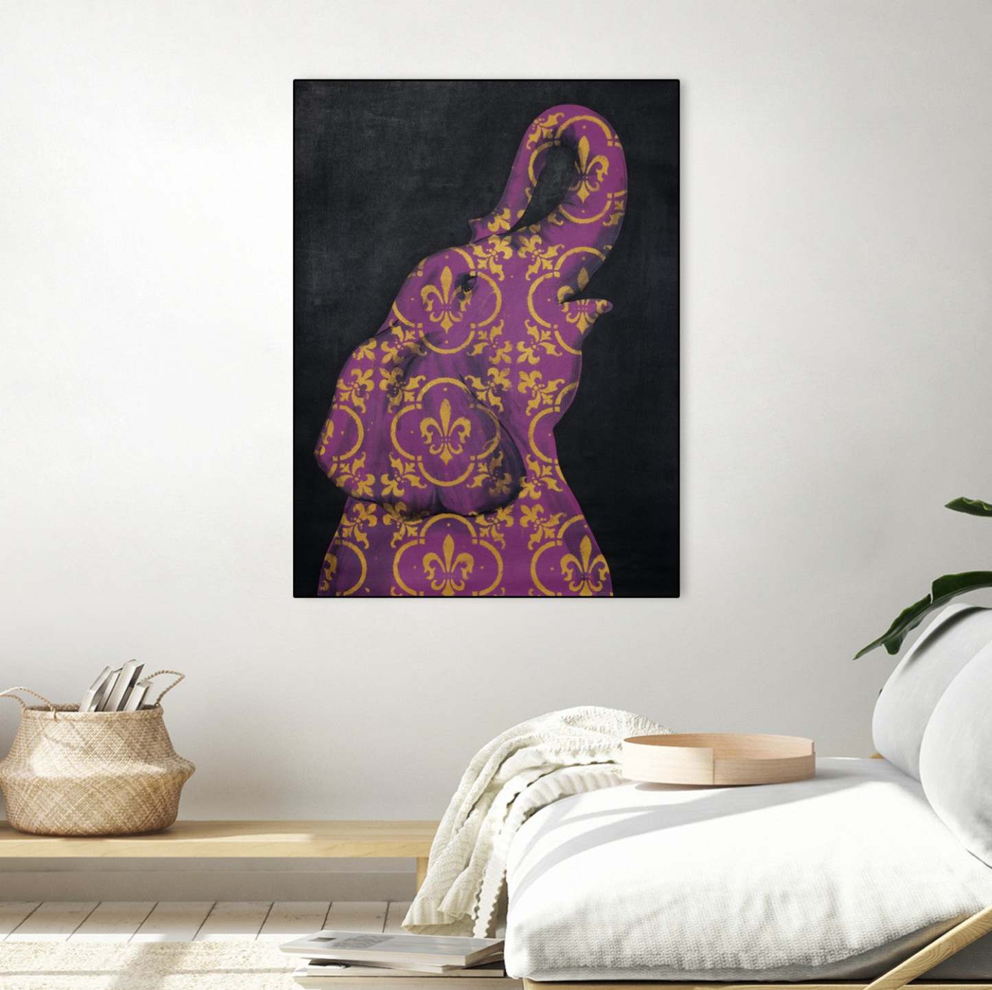 Zoo Celebration I Canvas Framed Black 30x40 Wall Art|Œuvre d’art murale encadrée noire « Zoo Celebration I » 30 x 40