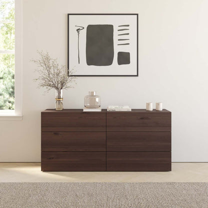 Nordika James 6-Drawer Dresser - Truffe|Commode James Nordika Nexera à 6 tiroirs - truffe