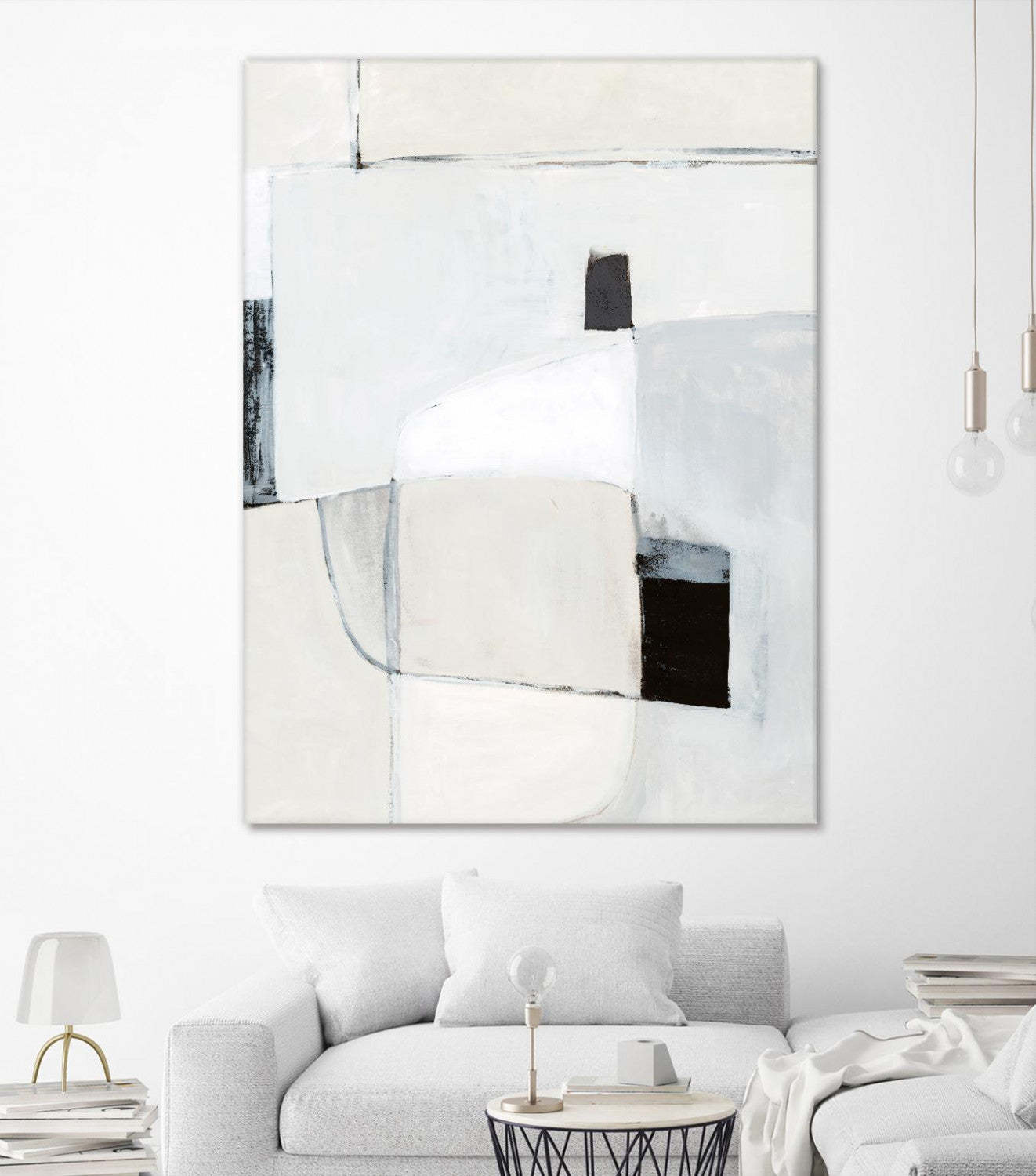 Œuvre d'art murale géante « Soft Spoken II » 72 x 54