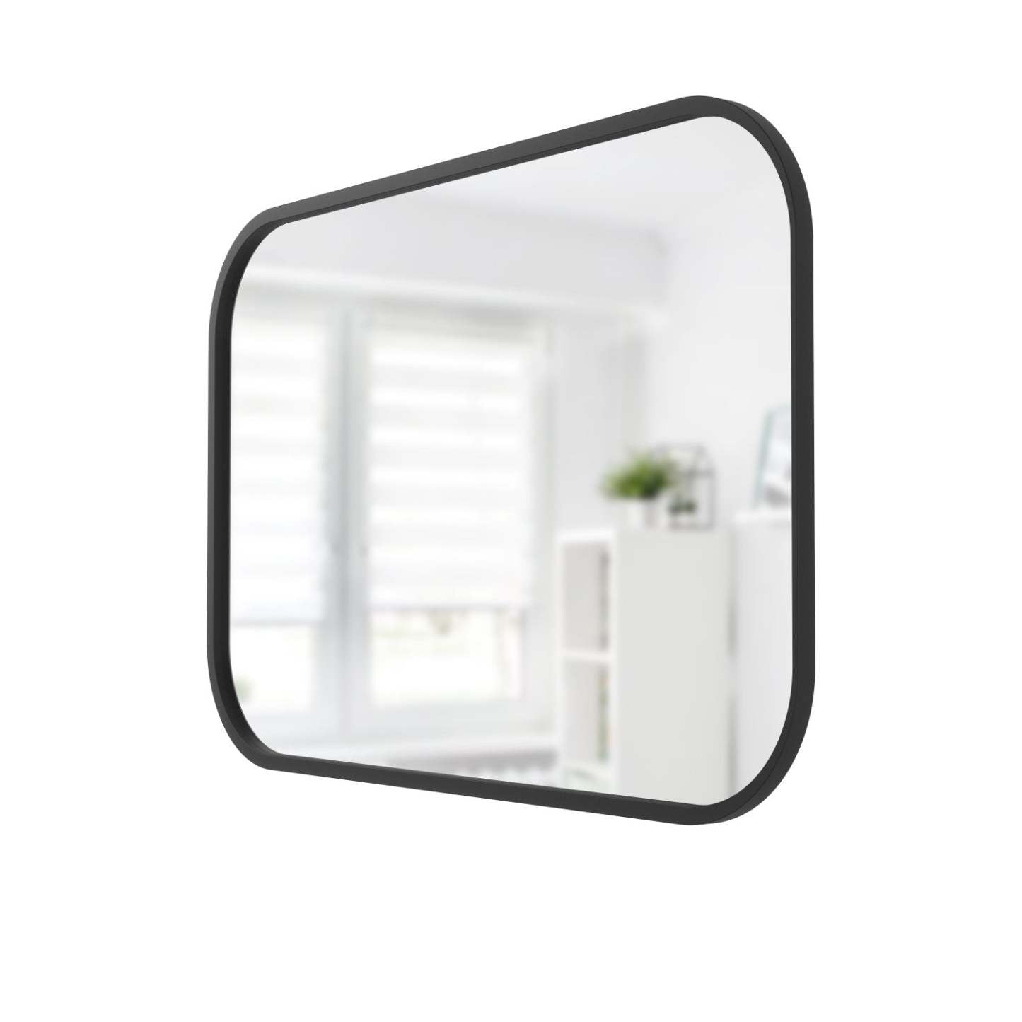 Miroir rectangulaire Hub de Umbra de 24 po x 36 po - noir
