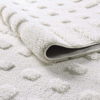 Lola Plaid Cream Shag Area Rug - 6'7 x 9'6|Carpette à poil long Lola crème à motif écossais - 6 pi 7 po x 9 pi 6 po