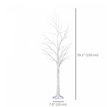 Outsunny Arbre Lumineux De 1.5 M Avec 58 Led Chaudes Et 8 Modes