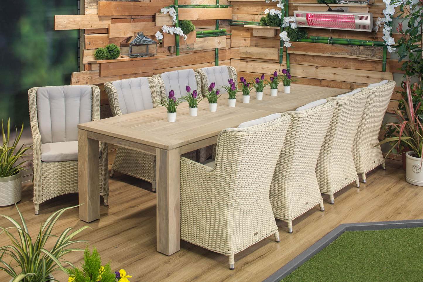 Chauffe-terrasse mural électrique infrarouge Energ+ - HEA-21580|Radiateur de terrasse mural électrique et à infrarouge Energ+ - HEA-21580