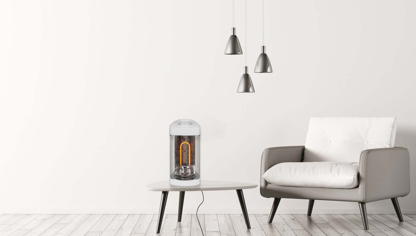 Westinghouse Infrared Electric Portable Oscillating Patio Heater - WES31-1200MWHT|Radiateur de terrasse oscillant, portatif, électrique et à infrarouge Westinghouse - WES31-1200MWHT