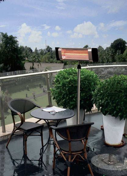 Chauffe-terrasse électrique infrarouge monté sur poteau Westinghouse - WES31-1550|Radiateur de terrasse électrique et à infrarouge Westinghouse sur poteau - WES31-1550
