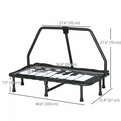 Soozier Trampoline Pour Enfants Avec Fonction Musicale Cadre En Acier Intérieur Rebondisseur Âge 3 À 8 Ans|Outsunny Trampoline Pour Enfants Avec Fonction Musicale Cadre En Acier Intérieur Rebond Âge 3 À 6 Ans
