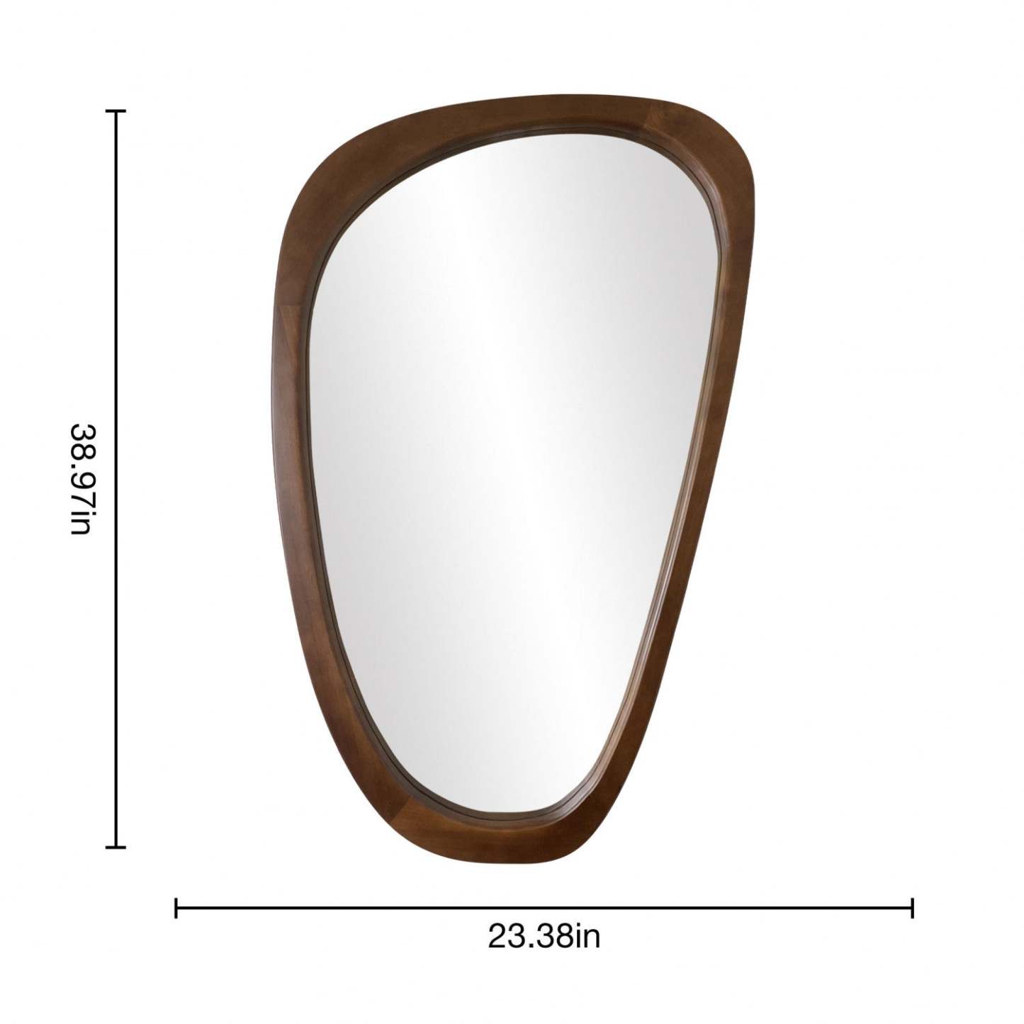 Miroir Lusso Noyer 30 x 40|Miroir Lusso noyer 30 x 40