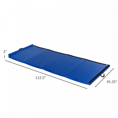 Soozier 4'x10'x2'' Tapis de Gymnastique Pliable, Tapis d'Exercice Avec Poignées de Transport Pour Yoga, Mma|Soozier Tapis De Sol Gymnastique Fitness Pliable Portable Rembourrage Mousse 5 Cm Grand Confort Rêve