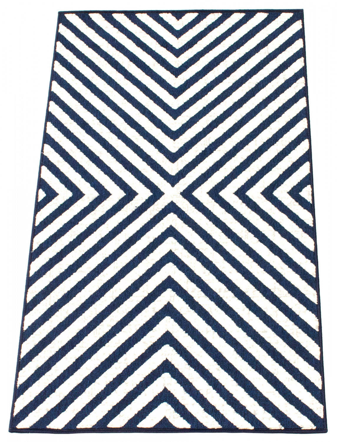 Tapis Dodie Bleu-Ivoire 2'8 x 4'11|Carpette Dodie bleueivoire 2 pi 8 po x 4 pi 11 po|D86FZ80X