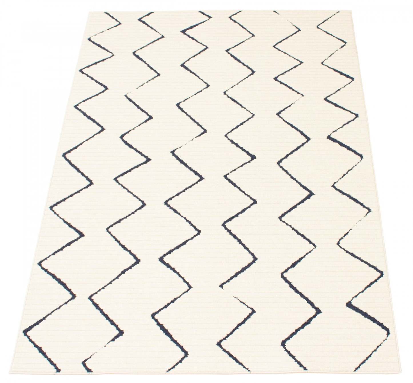 Tapis Kimi bleu-ivoire 201 x 290 cm | D86FZI4N