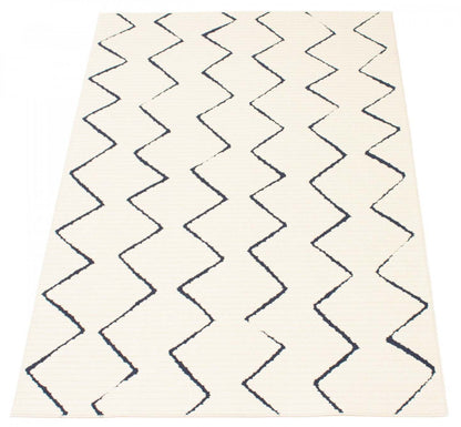 Tapis Kimi Bleu-Ivoire 5'3 x 7'7|Carpette Kimi bleueivoire 5 pi 3 po x 7 pi 7 po|D86F9PND