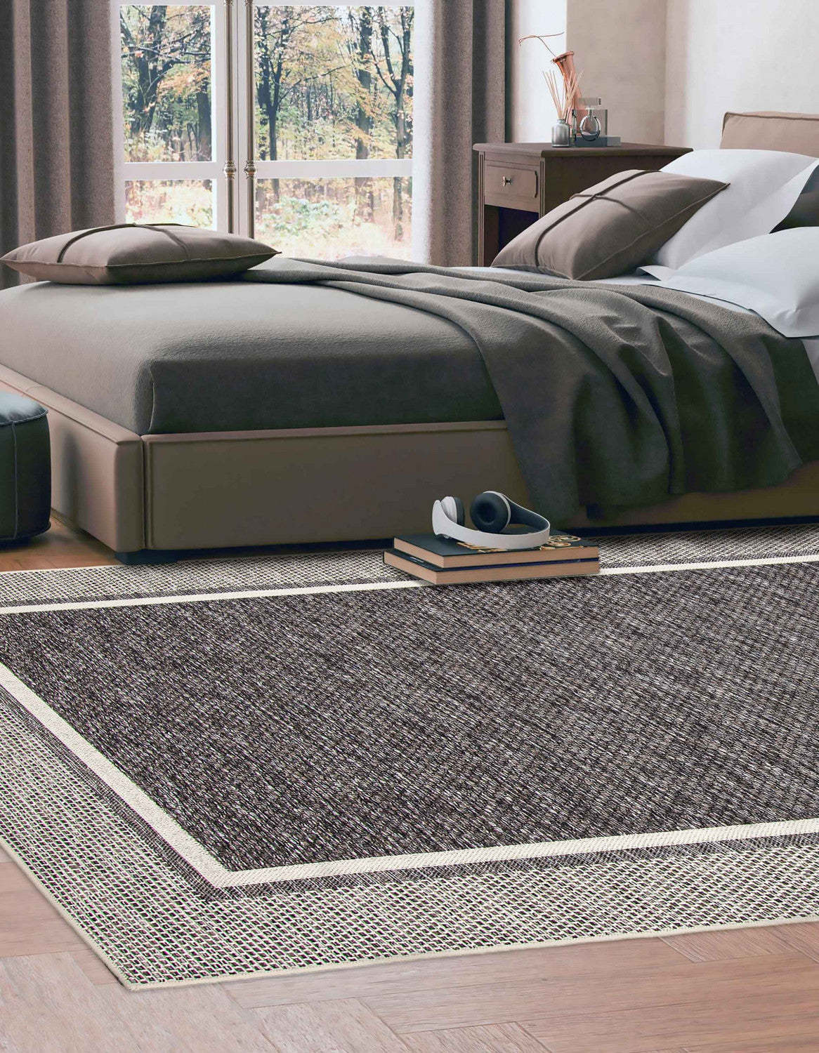 Carpette Brooks anthracite - 5 pi 0 po x 8 pi 0 po