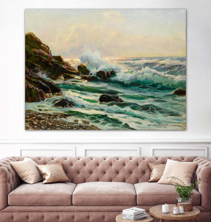 Main Seascape I Giant Art 72x54 Wall Art|Œuvre d’art murale Giant Art « Main Seascape I » 72 x 54