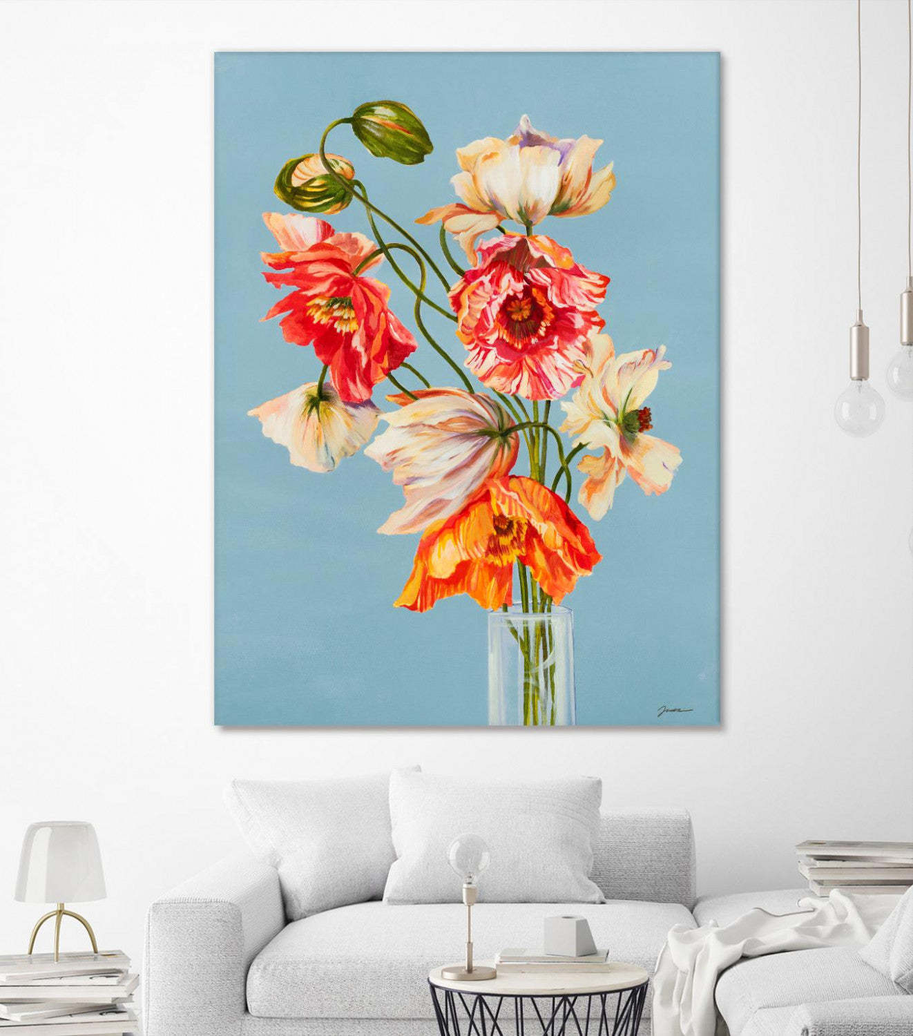 Paper Poppies Giant Art 72x54 Wall Art|Œuvre d’art murale Giant Art « Paper Poppies » 72 x 54