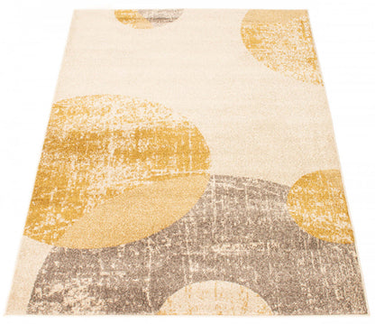 Ellegance ivoire / ou 6'7 x 9'6 tapis de zone|Carpette Ellegance ivoiredoré 6 pi 7 po x 9 pi 6 po|D26HX583