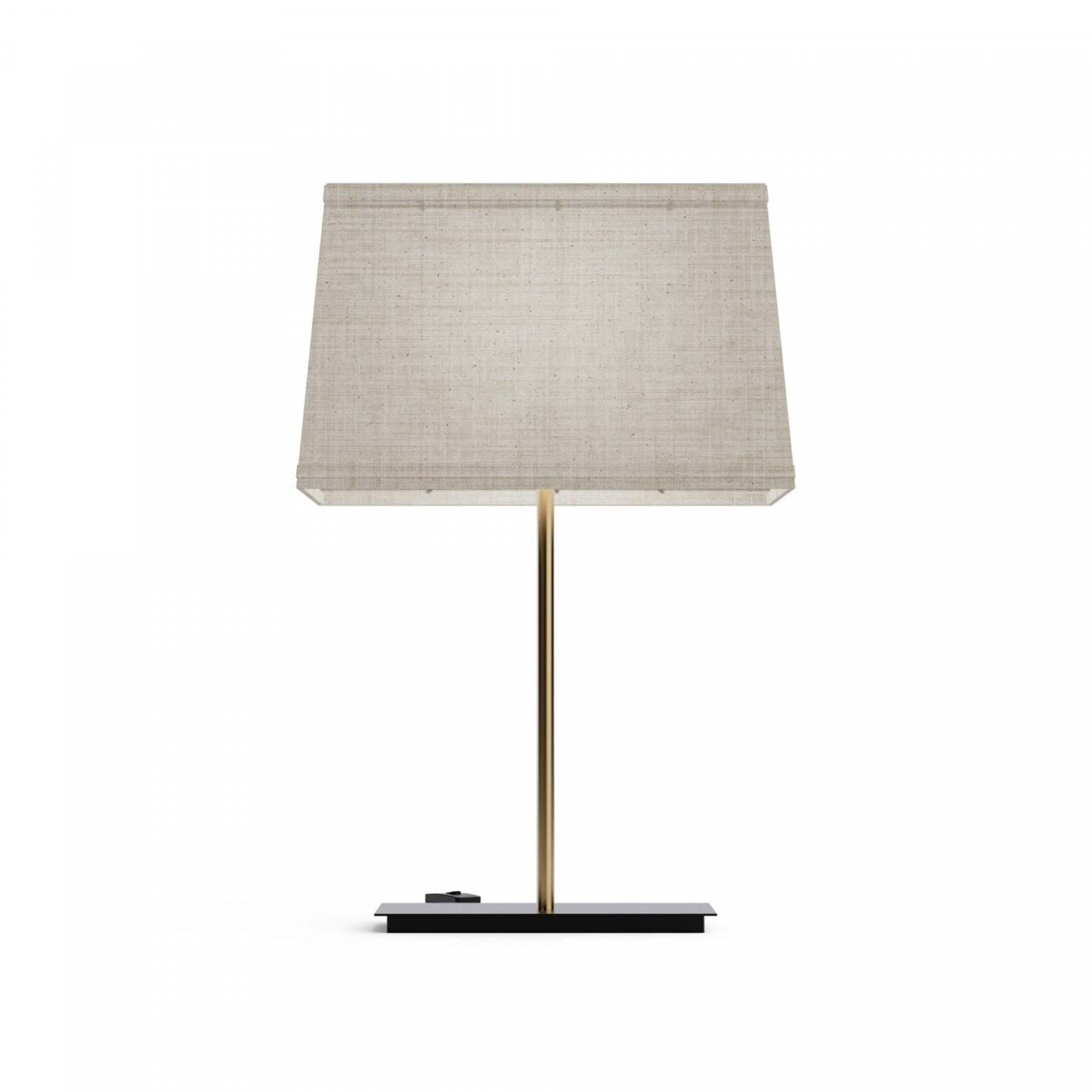 Lampe de table carrée classique dorée 24 avec abat-jour texturé | Lampe de table carrée classique dorée de 24 po avec abat-jour texturé