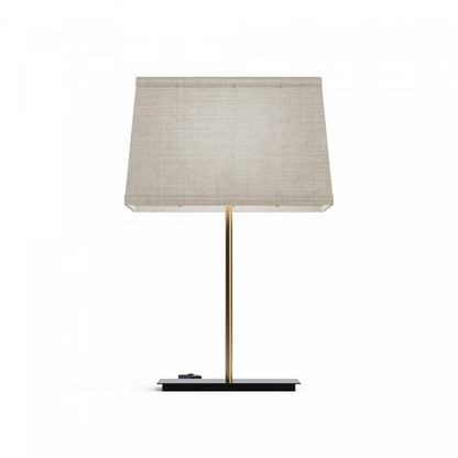 Lampe de table carrée classique dorée 24 avec abat-jour texturé | Lampe de table carrée classique dorée de 24 po avec abat-jour texturé