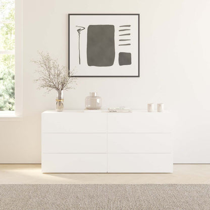 Nordika James 6-Drawer Dresser - Blanc|Commode James Nordika à 6 tiroirs - blanche