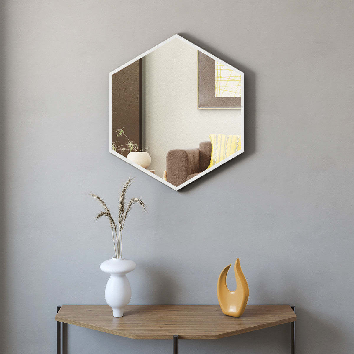 Zona White 28 Mirror|Miroir Zona de 28 po blanc
