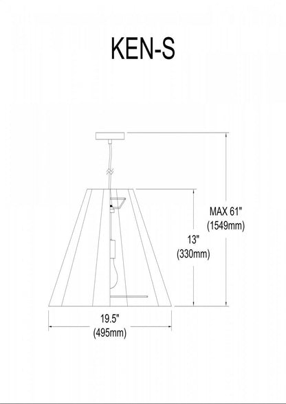 Dainolite Kendra 4 Light Pendant Small Polished Chrome Finish White Shade Lamp|Petit luminaire suspendu Kendra de Dainolite avec abat-jour blanc, fini chromé poli et 4 ampoules