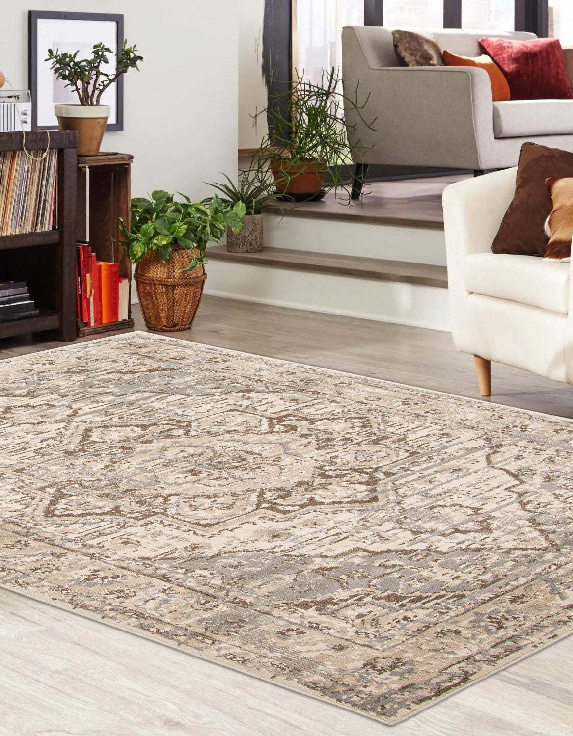 Priya Beige Area Rug - 8'0 x 10'0|Tapis Priya beige - 8 pi 0 po x 10 pi 0 po