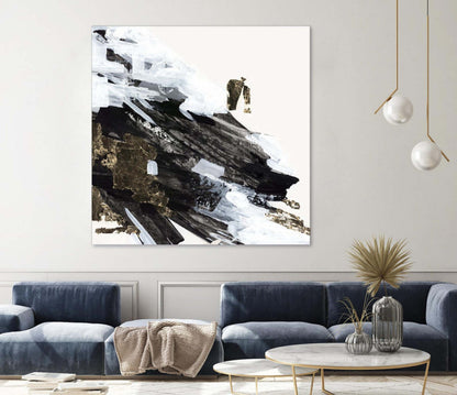 Œuvre d'art murale géante « Motion Waves » 72 x 72