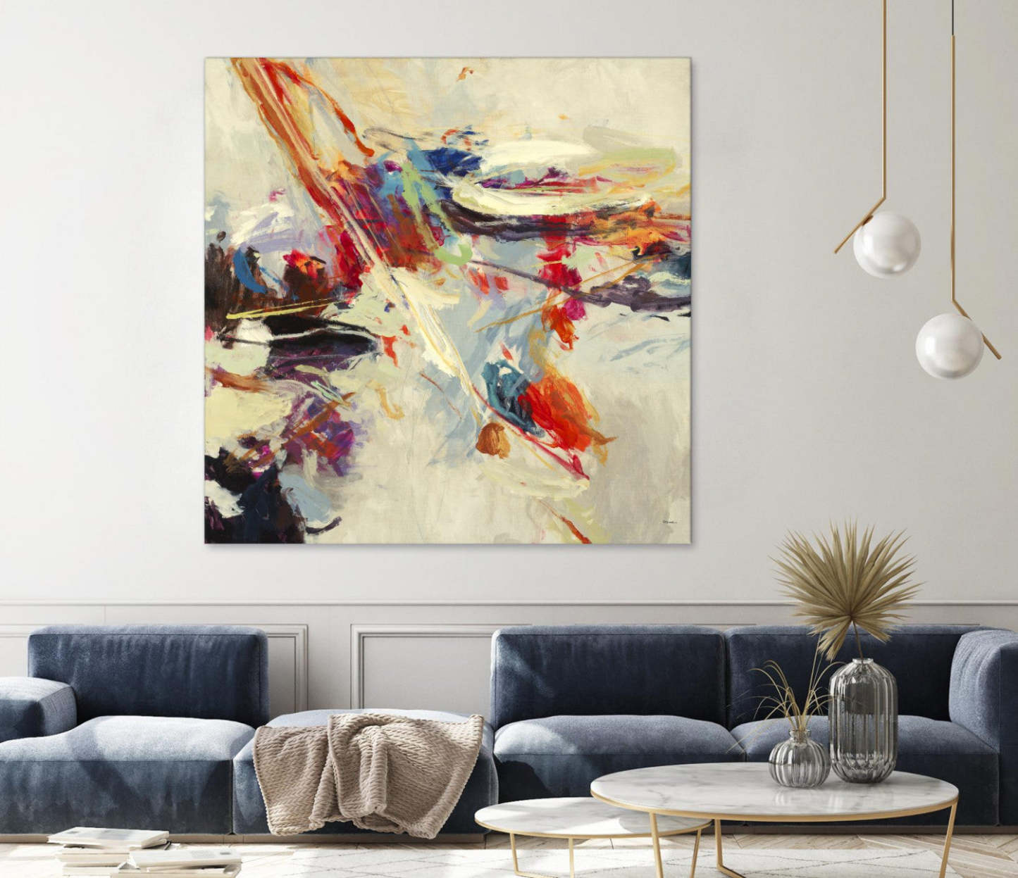 Positive Energy I Giant Art 54x54 Wall Art|Œuvre d’art murale Giant Art « Positive Energy I » 54 x 54