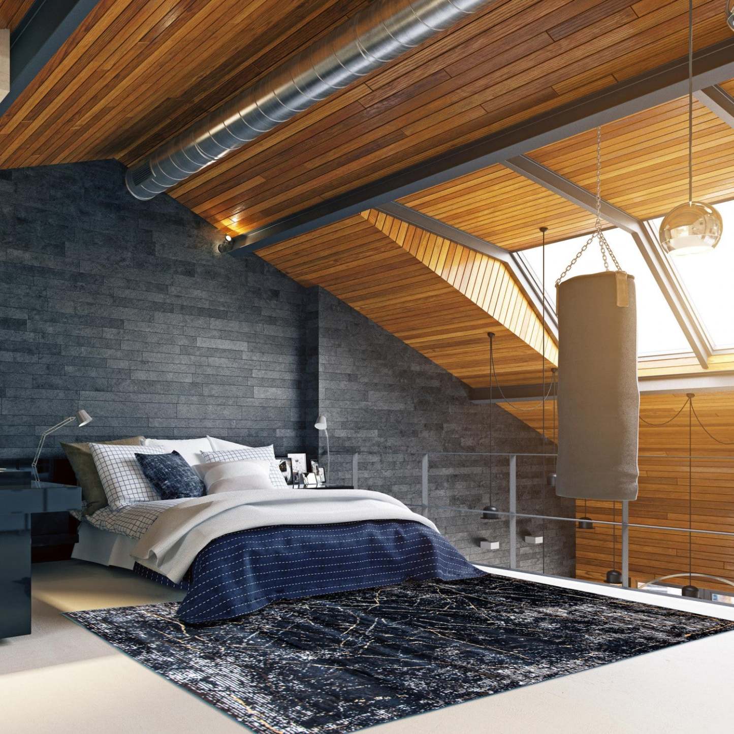 Tapis Midnight Marble - 160 x 220 cm | Tapis Midnight Marble - 160 x 220 cm | D86F6Z91