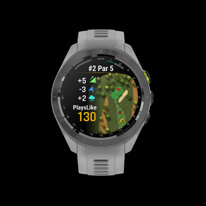 Garmin Approach S70 42mm - Céramique noire, montre de golf Amoled, 43k parcours, caddie virtuel, GPS
