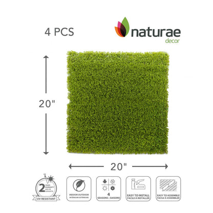 Cèdre artificiel 20x 20 panneau de feuillage 4 pièces | Panneau de feuillage 20 po x 20 po cèdre artificiel 4 pièces | D10H8T6K