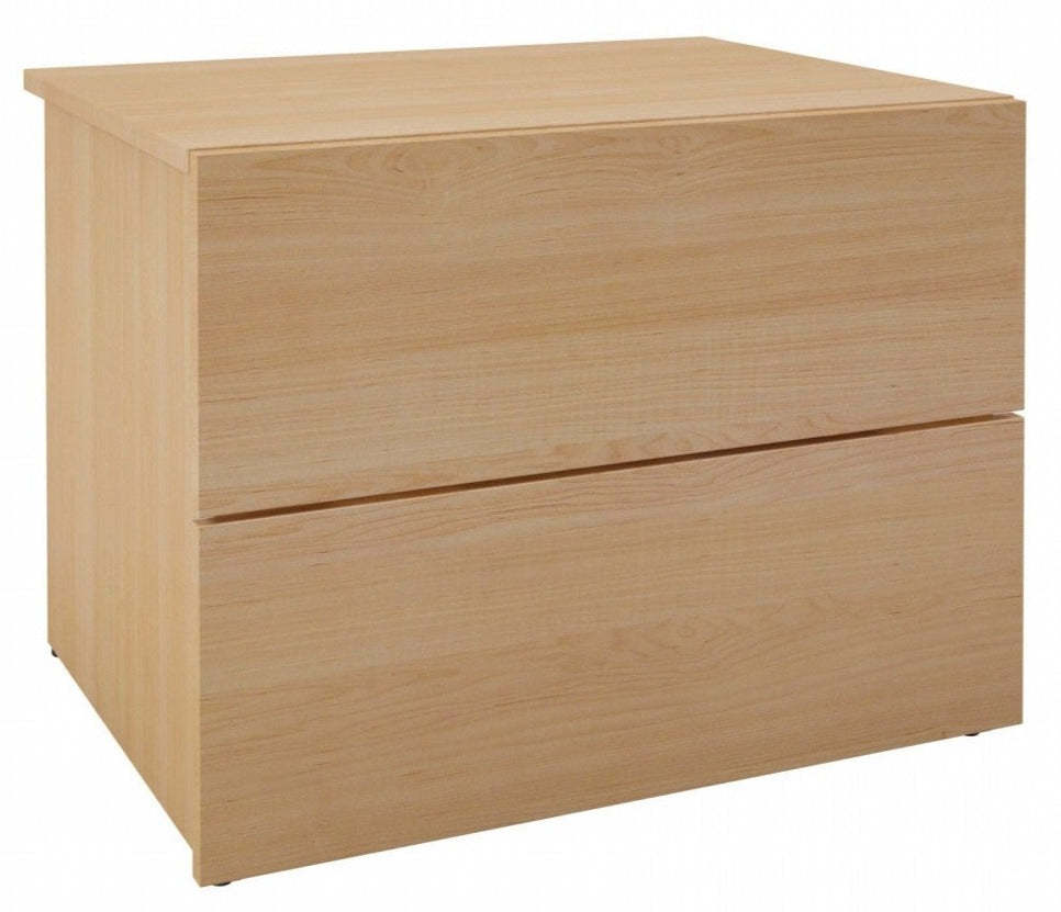 Table de nuit à 2 tiroirs Nordika - Érable naturel | Table de nuit Nordika à 2 tiroirs - érable naturel | D08H5K2F