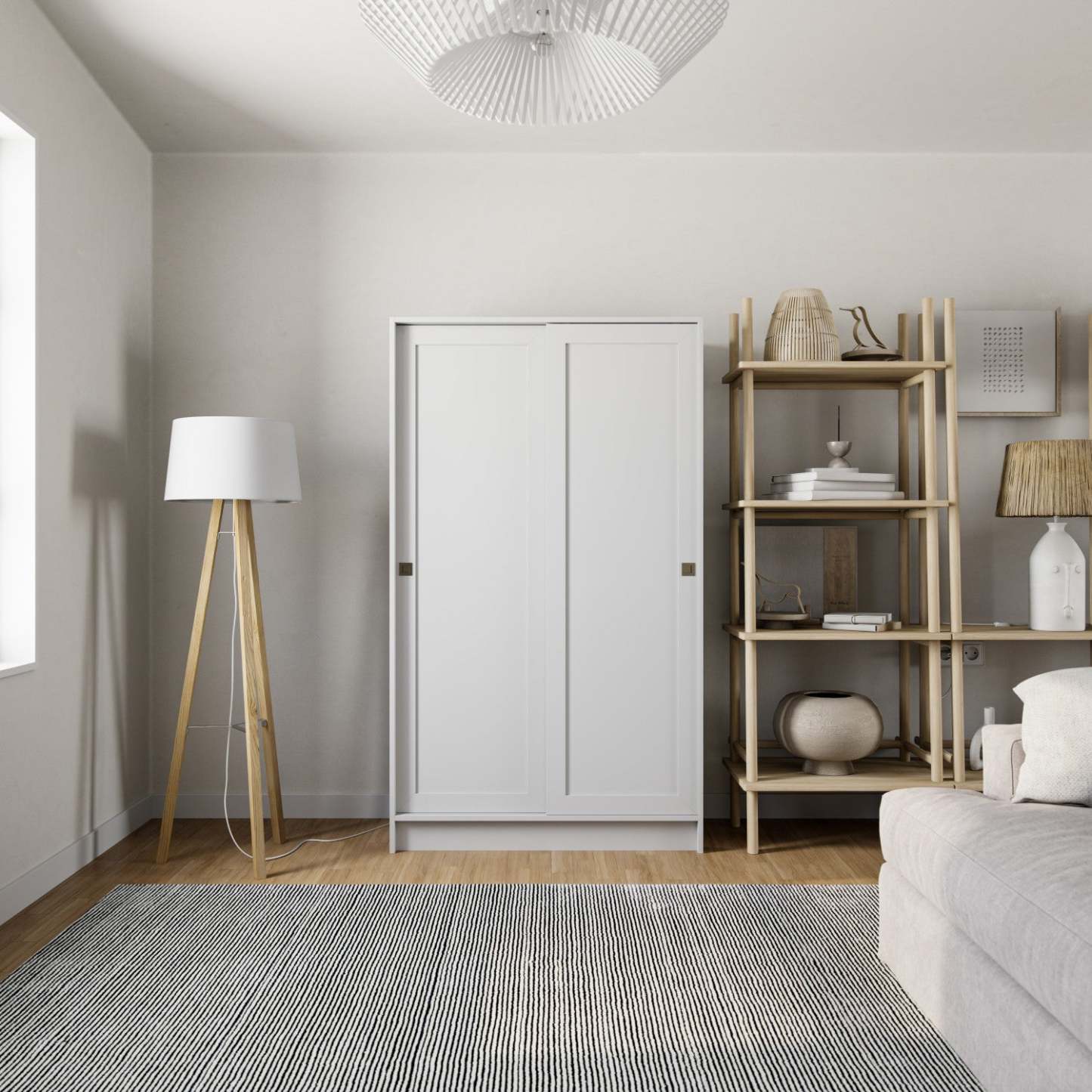 Armoire d'appoint Elite à 4 tablettes - Blanc | Elite Armoire D'appoint A 4 Tablettes – Blanc