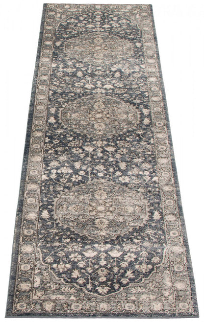 Octavian Tabriz Grey Area Rug - 2'7 x 8'2|Carpette Octavian Tabriz gris - 2 pi 7 po x 8 pi 2 po| D2ADBMPV