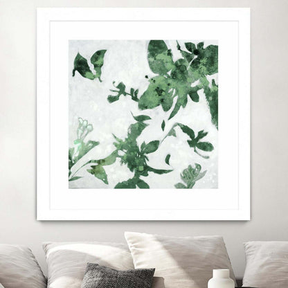 Œuvre d'art murale encadrée blanche « High Flying I » 36 x 36