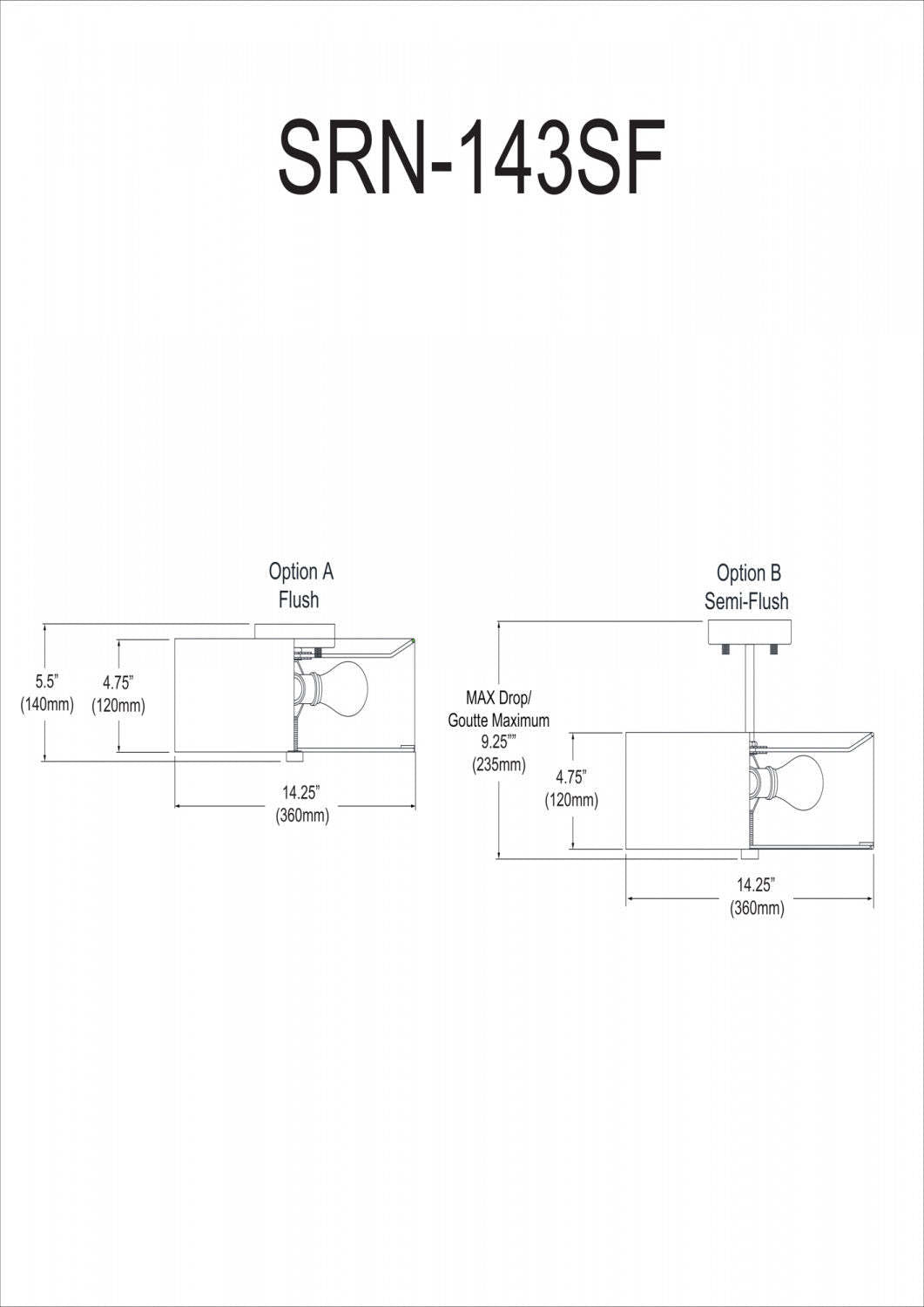 Dainolite Seren 3 Light Semi-flush Mount Satin Chrome Grey Shade Lamp|Plafonnier semi-affleuré Seren de Dainolite avec abat-jour gris, finition chromée satinée et 3 ampoules