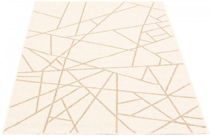 Tapis Sadie abstrait champagne-taupe - 7'10 x 10'2|Carpette Sadie abstrait champagne taupe - 7 pi 10 pox 10 pi 2 po| D2AYHD