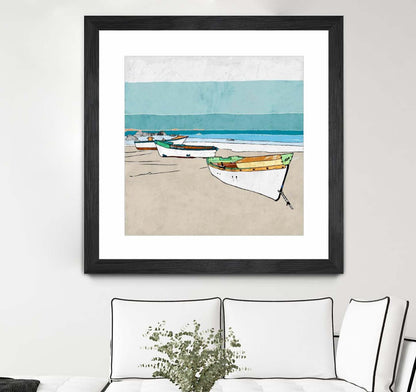 Lined Up Matted and Framed Black 30x30 Wall Art|Œuvre d’art murale encadrée noire et mate « Lined Up » 30 x 30