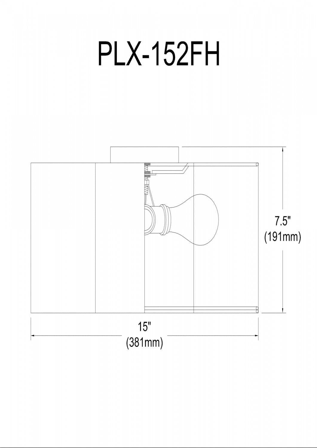 Dainolite Phlox 3 Light Flush Mount Small Matte Black Black/White Shade Lamp|Petit plafonnier affleuré Phlox de Dainolite avec abat-jour noir et blanc, finition noir mat et 3 ampoules