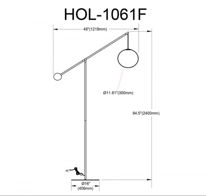 Dainolite Holly 1 Light Floor Lamp 106 H Aged Brass Opal White Glass|Lampe à pied Holly de Dainolite de 106 po de hauteur en verre blanc opale, avec fini laiton vieilli et 1 ampoule