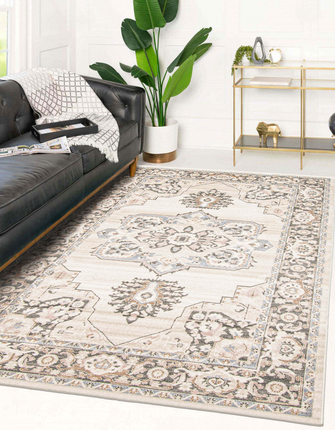 Tapis Myra ivoire - 5'0 X 8'0 | Tapis Myra ivoire - 5 pi 0 po x 8 pi 0 po