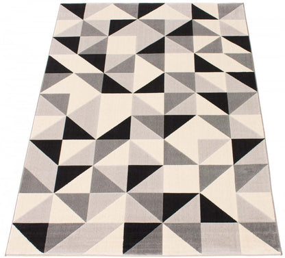 Nuria Black 3'11 x 5'7 Area Rug|Tapis Nuria noir 3 pi 11 po x 5 pi 7 po|D86FVGFS
